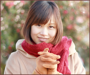 ちょうどいいサイズのマフラーを作れる